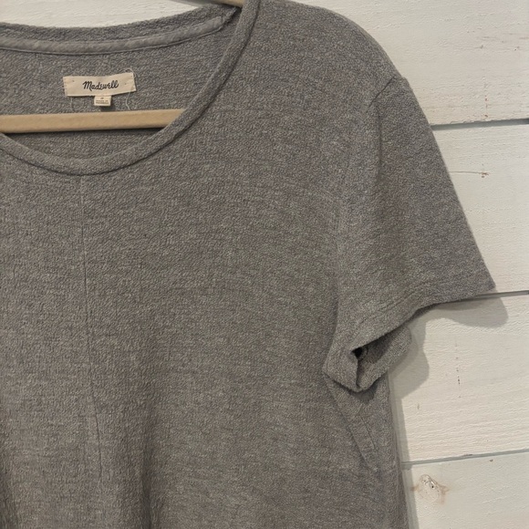 Madewell Gray Knot Front Tee shirt Size Small. - Picture 10 of 10